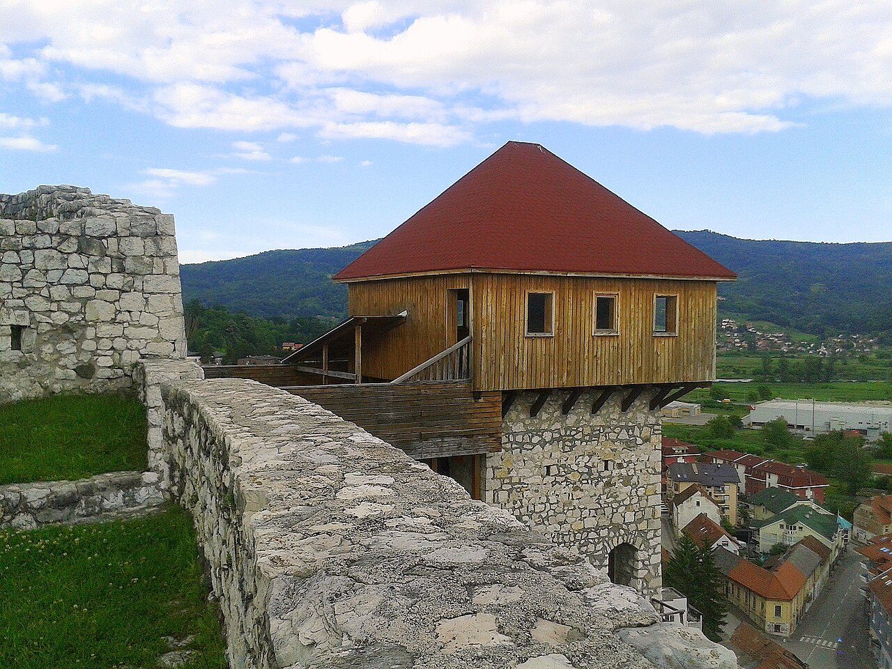 The medieval Gradina fortress above Doboj
