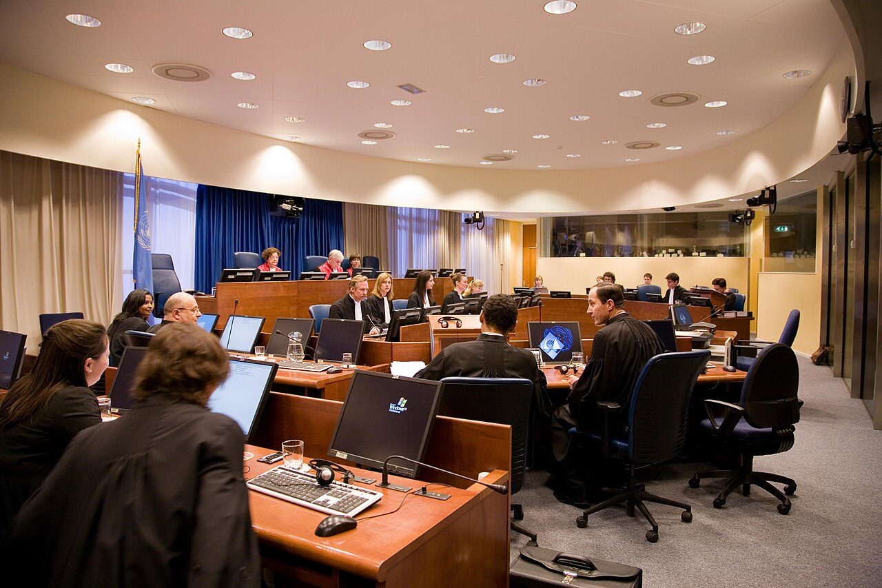 Courtroom 1 of the ICTY in session, The Hague