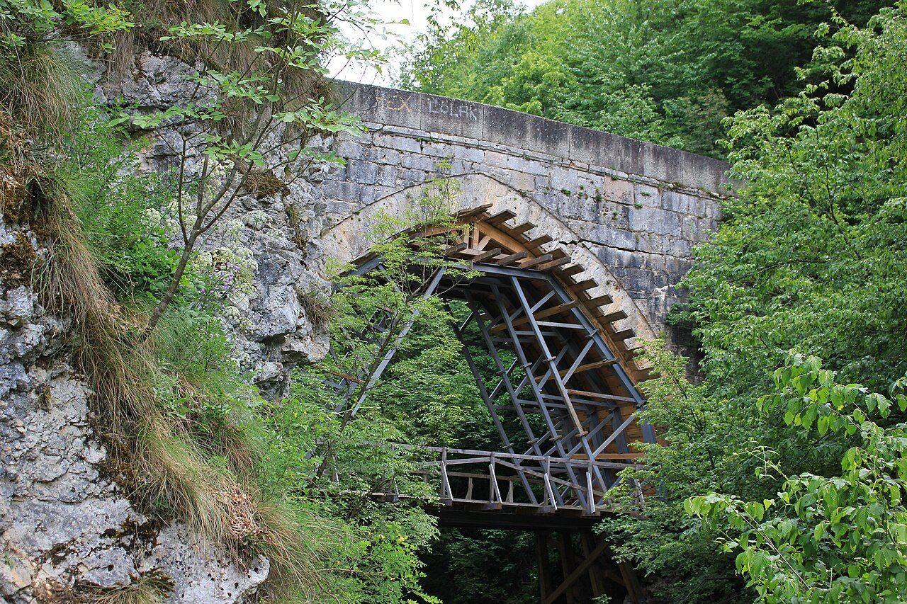 The Ottoman stone bridge over the Žepa river