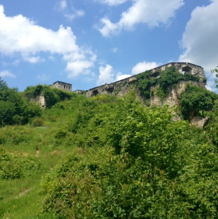 Zvornik fortress (Kula grad) above the town and the Drina